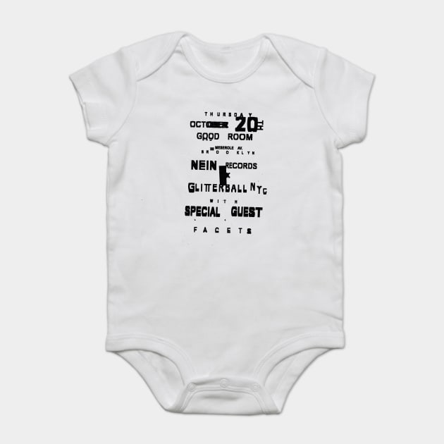 Thursday October 20 Good Room retro old style quote Baby Bodysuit by Darksavage